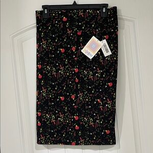 LuLaRoe Black Floral Pencil Skirt